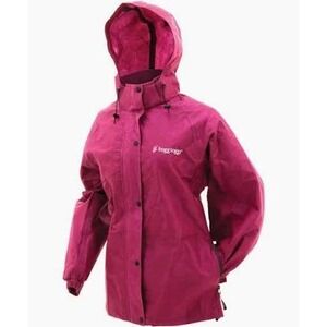 Frogg Toggs Pro Action Hooded Waterproof Rain Jacket Lightweight Pink Small